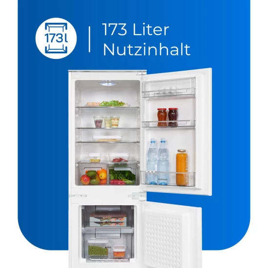 Aktion 🤩 Exquisit Einbau-Kühl-Gefrierkombination EKGC225-40-110F Weiss | Einbaugerät | Schlepptürmontage | 173 L Nutzinhalt | Weiß 🛒 6 Aktion 🤩 Exquisit Einbau-Kühl-Gefrierkombination EKGC225-40-110F Weiss | Einbaugerät | Schlepptürmontage | 173 L Nutzinhalt | Weiß 🛒 – Bild 4