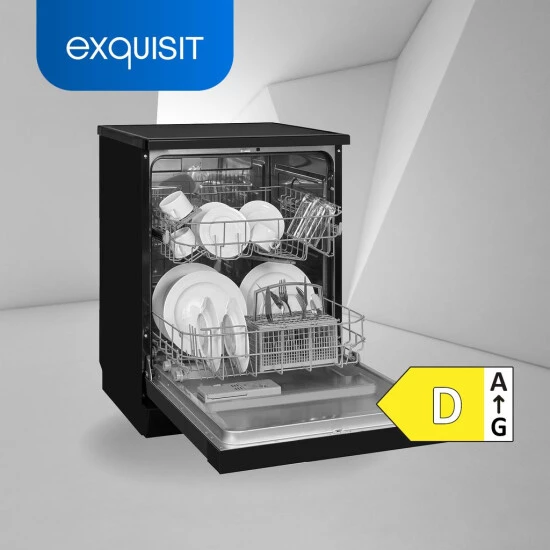 Rabatt 🌟 Exquisit Geschirrspüler GSP6312-030D Schwarz | Auto-Door-Open | 12 Maßgedecke | 6 Programme | LED-Anzeige | Startzeitvorwahl | Tassenablage | Höhenverstellbarer Oberkorb | Wasserenthärter 😉 4 Rabatt 🌟 Exquisit Geschirrspüler GSP6312-030D Schwarz | Auto-Door-Open | 12 Maßgedecke | 6 Programme | LED-Anzeige | Startzeitvorwahl | Tassenablage | Höhenverstellbarer Oberkorb | Wasserenthärter 😉 – Bild 2