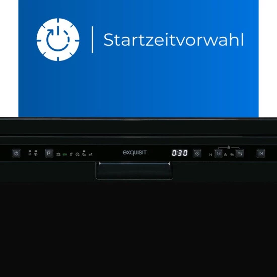 Rabatt 🌟 Exquisit Geschirrspüler GSP6312-030D Schwarz | Auto-Door-Open | 12 Maßgedecke | 6 Programme | LED-Anzeige | Startzeitvorwahl | Tassenablage | Höhenverstellbarer Oberkorb | Wasserenthärter 😉 6 Rabatt 🌟 Exquisit Geschirrspüler GSP6312-030D Schwarz | Auto-Door-Open | 12 Maßgedecke | 6 Programme | LED-Anzeige | Startzeitvorwahl | Tassenablage | Höhenverstellbarer Oberkorb | Wasserenthärter 😉 – Bild 4