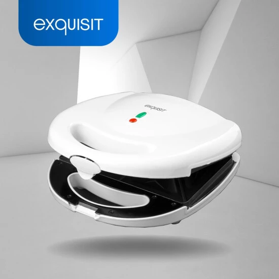 Auslauf 😀 Exquisit ST 3101 We Sandwichmaker | Antihaft Beschichtung | Überhitzungsschutz | Weiß 💯 4 Auslauf 😀 Exquisit ST 3101 We Sandwichmaker | Antihaft Beschichtung | Überhitzungsschutz | Weiß 💯 – Bild 2