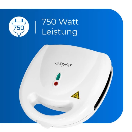 Auslauf 😀 Exquisit ST 3101 We Sandwichmaker | Antihaft Beschichtung | Überhitzungsschutz | Weiß 💯 7 Auslauf 😀 Exquisit ST 3101 We Sandwichmaker | Antihaft Beschichtung | Überhitzungsschutz | Weiß 💯 – Bild 5