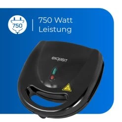 Großhandel 🧨 Exquisit ST 3101 Sw Sandwichmaker |Anti-haft Beschichtung | Überhitzungsschutz | Schwarz 😉 -Exquisit Verkaufsladen unnamed file 1080