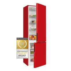Billig 🔔 Exquisit Kühl-Gefrierkombination KGC260-75-LF-E-050E Rot | 262 L Nutzinhalt | Rot ⭐