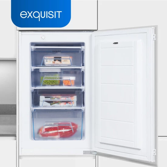 Angebote 🤩 Exquisit Einbaugefrierschrank EGS101-080F | Einbaugerät | Schlepptürmontage | 77 L Volumen | Weiß ✨ 4 Angebote 🤩 Exquisit Einbaugefrierschrank EGS101-080F | Einbaugerät | Schlepptürmontage | 77 L Volumen | Weiß ✨ – Bild 2
