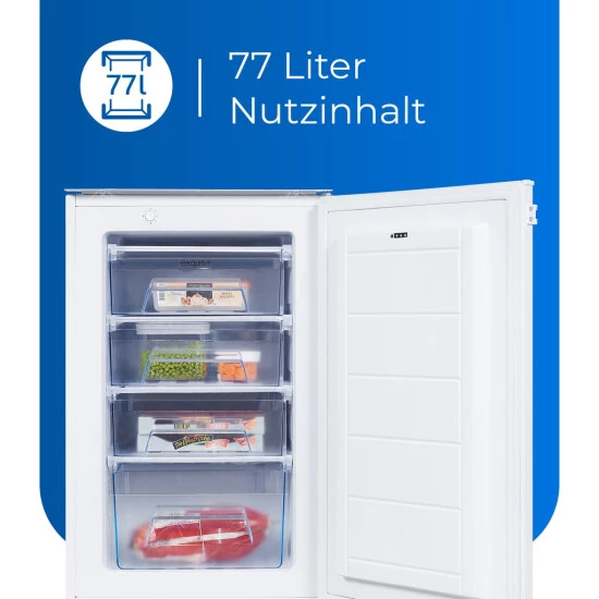 Angebote 🤩 Exquisit Einbaugefrierschrank EGS101-080F | Einbaugerät | Schlepptürmontage | 77 L Volumen | Weiß ✨ 6 Angebote 🤩 Exquisit Einbaugefrierschrank EGS101-080F | Einbaugerät | Schlepptürmontage | 77 L Volumen | Weiß ✨ – Bild 4