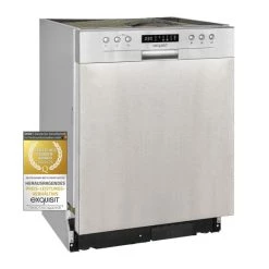 Großhandel 👍 Exquisit Einbaugeschirrspüler EGSP9313-EF-030E Inox | Edelstahlfront | 13 Gedecke | Inox 🛒