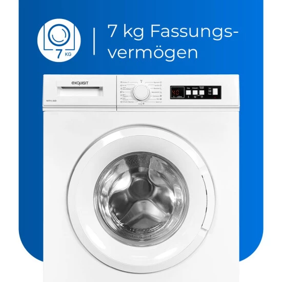Aktion ✔️ Exquisit Waschmaschine WA7014-060D Weiss | 7 Kg Fassungsvermögen | Weiß 🥰 6 Aktion ✔️ Exquisit Waschmaschine WA7014-060D Weiss | 7 Kg Fassungsvermögen | Weiß 🥰 – Bild 4