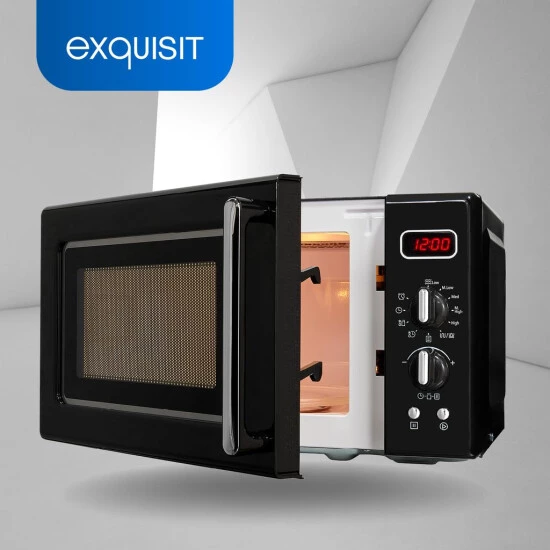 Auslauf 👏 Exquisit Mikrowelle RMW720-3GDIG Schwarz | 20 Liter Nutzinhalt | 700 Watt | Schwarz 🎁 4 Auslauf 👏 Exquisit Mikrowelle RMW720-3GDIG Schwarz | 20 Liter Nutzinhalt | 700 Watt | Schwarz 🎁 – Bild 2