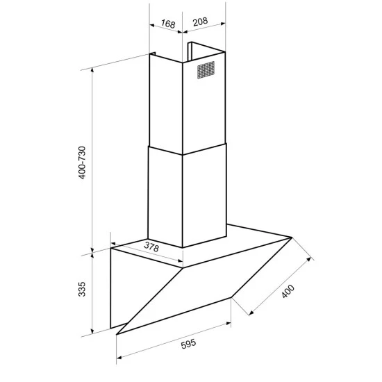Schlussverkauf 💯 Exquisit KFD 60-8.1 Kopffrei-Dunstabzugshaube | Glasschirm | LED-Beleuchtung | Kamin: Inox | Schwarz ⌛ 8 Schlussverkauf 💯 Exquisit KFD 60-8.1 Kopffrei-Dunstabzugshaube | Glasschirm | LED-Beleuchtung | Kamin: Inox | Schwarz ⌛ – Bild 6