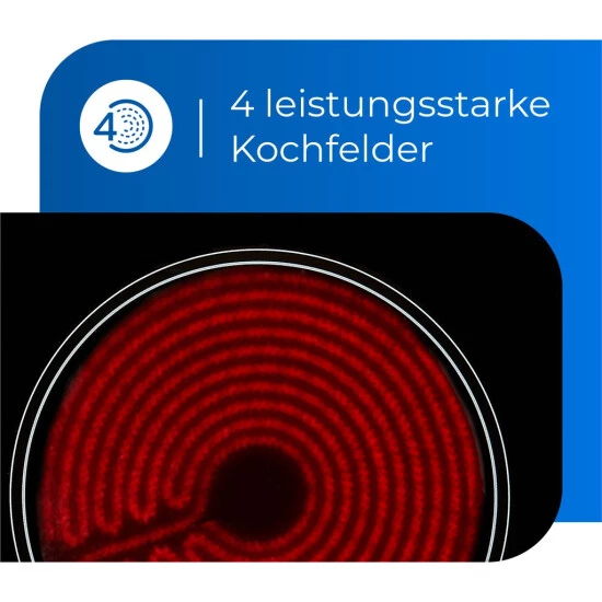 Auslauf 😀 Exquisit EKC 601-2.1 Glaskeramik Kochfeld | 4 Kochstellen | Rahmenlos 🌟 6 Auslauf 😀 Exquisit EKC 601-2.1 Glaskeramik Kochfeld | 4 Kochstellen | Rahmenlos 🌟 – Bild 4