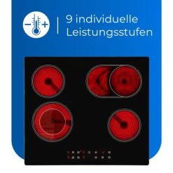 Bestes Angebot 🎁 Exquisit Kochfeld EKC 601-2.1 BZ | Glaskeramik | Touch Control | 4 Kochstellen | Bräterzone | 6100 W 🧨 -Exquisit Verkaufsladen unnamed file 1345