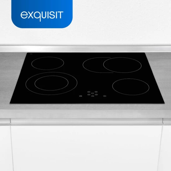 Billig 👏 Exquisit Kochfeld EKC 601-5 BZ | Glaskeramik | Touch Control | 4 Kochstellen | Bräter- Und Zweikreiszone | 7000 W 🎁 4 Billig 👏 Exquisit Kochfeld EKC 601-5 BZ | Glaskeramik | Touch Control | 4 Kochstellen | Bräter- Und Zweikreiszone | 7000 W 🎁 – Bild 2