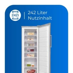 Budget ✔️ Exquisit Gefrierschrank GS280-H-040E Inoxlook | Standgerät | 242 L Volumen | Inoxlook 🥰 14 Budget ✔️ Exquisit Gefrierschrank GS280-H-040E Inoxlook | Standgerät | 242 L Volumen | Inoxlook 🥰 -Exquisit Verkaufsladen unnamed file 1396