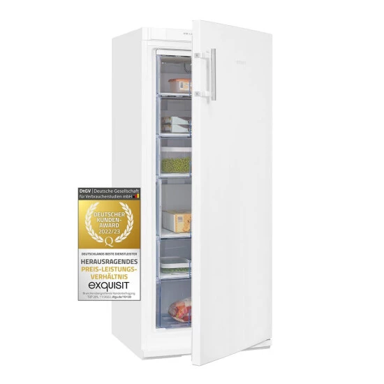 Aktion 🎉 Exquisit Gefrierschrank GS22-H-280E Weiss | Standgerät | 202 L Volumen | Weiß 🔥 3 Aktion 🎉 Exquisit Gefrierschrank GS22-H-280E Weiss | Standgerät | 202 L Volumen | Weiß 🔥
