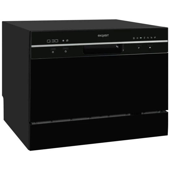 Neu 😍 Exquisit Exqusit Geschirrspüler GSP206-030F Schwarz | Standgerät, Tischgerät | 6 Maßgedecke | Schwarz ❤️ 3 Neu 😍 Exquisit Exqusit Geschirrspüler GSP206-030F Schwarz | Standgerät, Tischgerät | 6 Maßgedecke | Schwarz ❤️