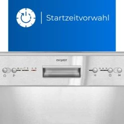 Am billigsten 🤩 Exquisit Geschirrspüler EGSP6112-EF-030E Inox | Einbaugeschirrspüler | 12 Maßgedecke | Inox 💯 -Exquisit Verkaufsladen unnamed file 1510