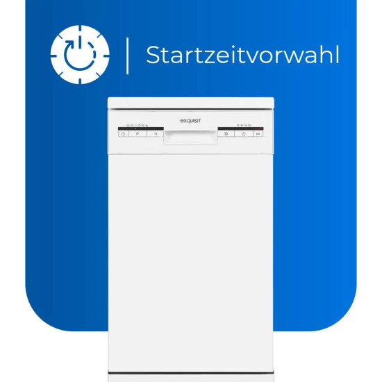 Am billigsten 🔥 Exquisit Geschirrspüler GSP9109-030E Weiss | Standgerät | 9 Gedecke | Weiß ✔️ 6 Am billigsten 🔥 Exquisit Geschirrspüler GSP9109-030E Weiss | Standgerät | 9 Gedecke | Weiß ✔️ – Bild 4