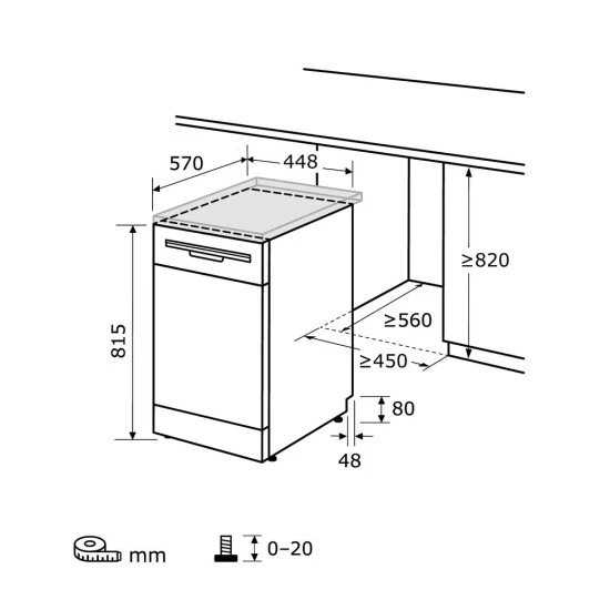 Am billigsten 🔥 Exquisit Geschirrspüler GSP9109-030E Weiss | Standgerät | 9 Gedecke | Weiß ✔️ 8 Am billigsten 🔥 Exquisit Geschirrspüler GSP9109-030E Weiss | Standgerät | 9 Gedecke | Weiß ✔️ – Bild 6