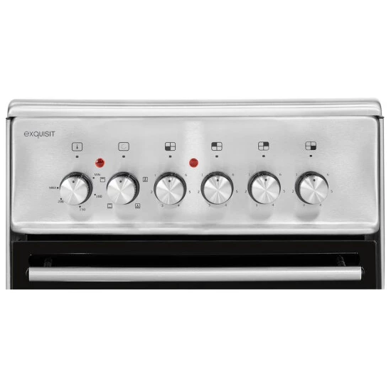 Am billigsten ⌛ Exquisit ECM 5-4 Inox Elektro-Standherd | Glaskeramik | Ober- / Unterhitze | Grill | Umluft | Inox 😉 6 Am billigsten ⌛ Exquisit ECM 5-4 Inox Elektro-Standherd | Glaskeramik | Ober- / Unterhitze | Grill | Umluft | Inox 😉 – Bild 4