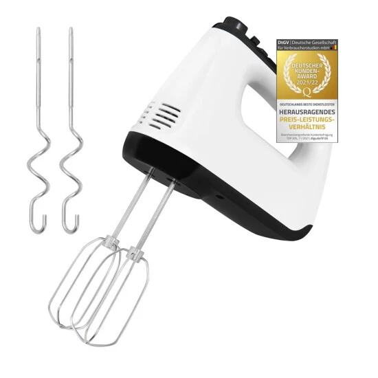 Aktion 😍 Exquisit MH 3003 We | Handmixer | 400 Watt | Turbofunktion | Weiß 🛒 3 Aktion 😍 Exquisit MH 3003 We | Handmixer | 400 Watt | Turbofunktion | Weiß 🛒