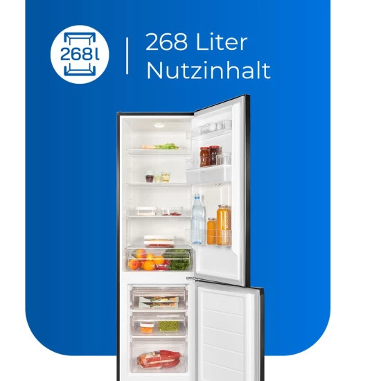 Bestes Angebot 👏 Exquisit Kühl-Gefrierkombination KGC265-70-WS-040E Inoxlook-az | 260 L Nutzinhalt | Inoxlook-az 🎁 6 Bestes Angebot 👏 Exquisit Kühl-Gefrierkombination KGC265-70-WS-040E Inoxlook-az | 260 L Nutzinhalt | Inoxlook-az 🎁 – Bild 4