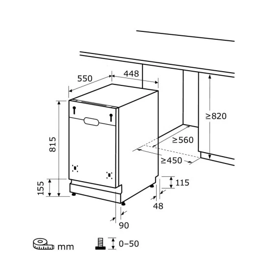 Auslauf 🥰 Exquisit Einbaugeschirrspüler EGSP1009-E-030E Silber | Vollintegriert | 9 Gedecke | Silber 🛒 8 Auslauf 🥰 Exquisit Einbaugeschirrspüler EGSP1009-E-030E Silber | Vollintegriert | 9 Gedecke | Silber 🛒 – Bild 6