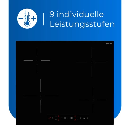 Neu 🛒 Exquisit Kochfeld EKI 602-19S | Induktion | Slider Touch Control | 4 Kochstellen | Rahmenlos | 7200 W 🔔 7 Neu 🛒 Exquisit Kochfeld EKI 602-19S | Induktion | Slider Touch Control | 4 Kochstellen | Rahmenlos | 7200 W 🔔 – Bild 5