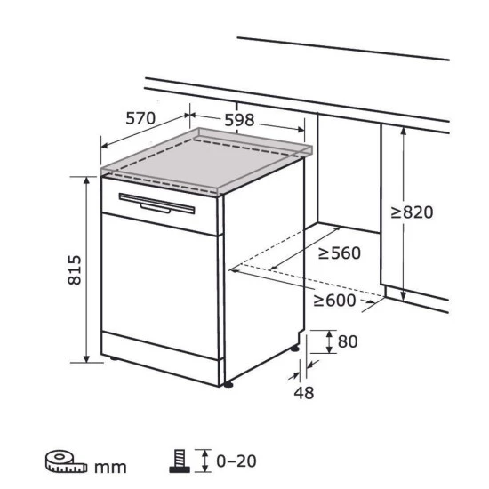 Aktion 🤩 Exquisit Geschirrspüler GSP9313-030E Weiss | 13 Maßgedecke | Weiß ⭐ 7 Aktion 🤩 Exquisit Geschirrspüler GSP9313-030E Weiss | 13 Maßgedecke | Weiß ⭐ – Bild 5
