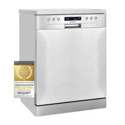 Am billigsten ⭐ Exquisit Geschirrspüler GSP9414-030D Inox | Standgerät | 14 Gedecke | Inox 🔥