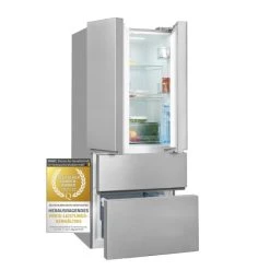Brandneu 👏 Exquisit Frenchdoor FD430-140-030F Inoxlook | Standgerät | 431 L Volumen | Inoxlook ⌛