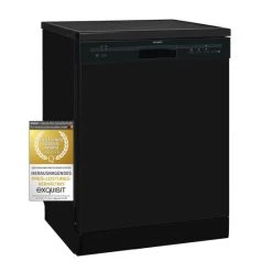 Großhandel 🌟 Exquisit Geschirrspüler GSP6012-030E Schwarz | 12 Maßgedecke | Startzeitvorwahl 😉