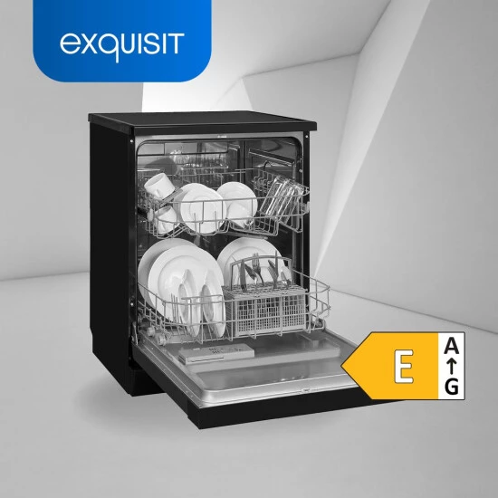 Großhandel 🌟 Exquisit Geschirrspüler GSP6012-030E Schwarz | 12 Maßgedecke | Startzeitvorwahl 😉 4 Großhandel 🌟 Exquisit Geschirrspüler GSP6012-030E Schwarz | 12 Maßgedecke | Startzeitvorwahl 😉 – Bild 2