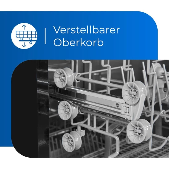 Großhandel 🌟 Exquisit Geschirrspüler GSP6012-030E Schwarz | 12 Maßgedecke | Startzeitvorwahl 😉 5 Großhandel 🌟 Exquisit Geschirrspüler GSP6012-030E Schwarz | 12 Maßgedecke | Startzeitvorwahl 😉 – Bild 3