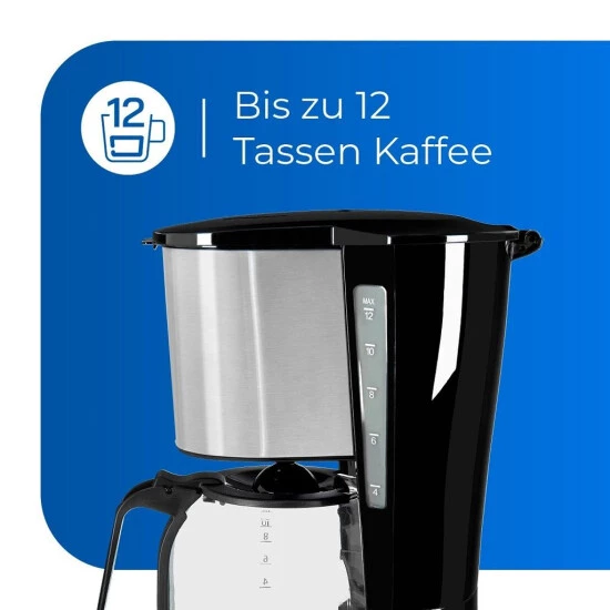 Blitzangebot 👍 Exquisit KA 6119 Isw Filter-Kaffeemaschine 900W Timer Tropfstopp Display 🥰 5 Blitzangebot 👍 Exquisit KA 6119 Isw Filter-Kaffeemaschine 900W Timer Tropfstopp Display 🥰 – Bild 4
