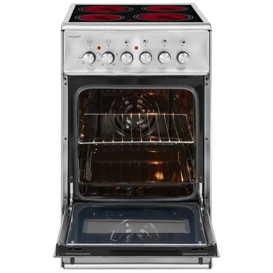 Am billigsten ⌛ Exquisit ECM 5-4 Inox Elektro-Standherd | Glaskeramik | Ober- / Unterhitze | Grill | Umluft | Inox 😉 9 Am billigsten ⌛ Exquisit ECM 5-4 Inox Elektro-Standherd | Glaskeramik | Ober- / Unterhitze | Grill | Umluft | Inox 😉 – Bild 7