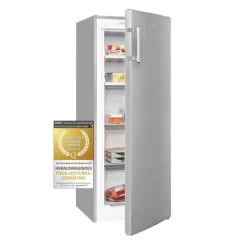 Auslauf 🤩 Exquisit Gefrierschrank GS231-NF-H-040D Inoxlook | 161 L Nutzinhalt | NoFrost | Umluftkühlung | LED-Anzeige | Wechselbarer Türanschlag | Edelstahloptik 👍