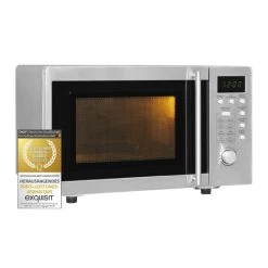 Neu 🔥 Exquisit Mikrowelle UMW 800 G-3.1 Inox | 800 Watt | Grill | Silber 😀