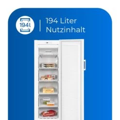 Neu 🎉 Exquisit Gefrierschrank GS271-NF-H-010E Weiss | Standgerät | 194 L Volumen | Weiß 🤩 -Exquisit Verkaufsladen unnamed file 362