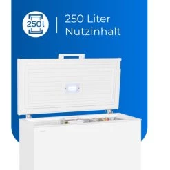 Brandneu 🎉 Exquisit Gefriertruhe GT250-HE-010E Weiss | 250 L Nutzinhalt | Weiß 😉 -Exquisit Verkaufsladen unnamed file 382