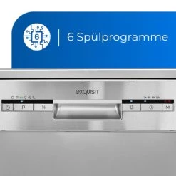 Billig 👍 Exquisit Geschirrspüler GSP9109-030E Silber | Standgerät | 9 Gedecke | Silber 👍 -Exquisit Verkaufsladen unnamed file 393