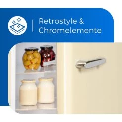 Angebote 🛒 Exquisit Retrokühlschrank RKS325-V-H-160F Magnolienweiss | Standgerät | 229 L Volumen | Magnolienweiß 🎉 -Exquisit Verkaufsladen unnamed file 408