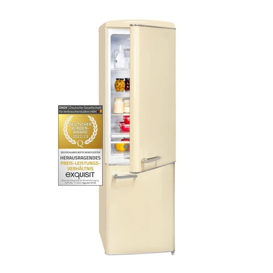 Coupon 🎁 Exquisit Retrokühlschrank RKGC250-70-H-160E Magnolienweiss | Standgerät | 244 L Volumen | Magnolienweiß ⭐ 3 Coupon 🎁 Exquisit Retrokühlschrank RKGC250-70-H-160E Magnolienweiss | Standgerät | 244 L Volumen | Magnolienweiß ⭐
