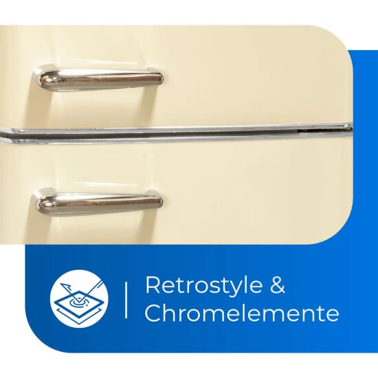 Coupon 🎁 Exquisit Retrokühlschrank RKGC250-70-H-160E Magnolienweiss | Standgerät | 244 L Volumen | Magnolienweiß ⭐ 5 Coupon 🎁 Exquisit Retrokühlschrank RKGC250-70-H-160E Magnolienweiss | Standgerät | 244 L Volumen | Magnolienweiß ⭐ – Bild 3