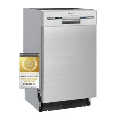 Brandneu 🌟 Exquisit Einbaugeschirrspüler EGSP9309-EF-030E Inox | Edelstahlfront | 9 Gedecke | Inox ⭐