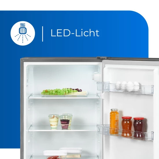 Bester Verkauf 🎁 Exquisit Vollraumkühlschrank KS5320-V-010E Inoxlook | 242 L Nutzinhalt | Edelstahloptik 😉 7 Bester Verkauf 🎁 Exquisit Vollraumkühlschrank KS5320-V-010E Inoxlook | 242 L Nutzinhalt | Edelstahloptik 😉 – Bild 5