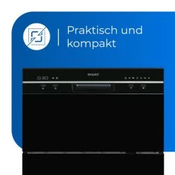 Großhandel 👏 Exquisit Geschirrspüler GSP206-030F SchwarzPV | Tischgeschirrspüler | 6 Maßgedecke | Schwarz ❤️ -Exquisit Verkaufsladen unnamed file 509