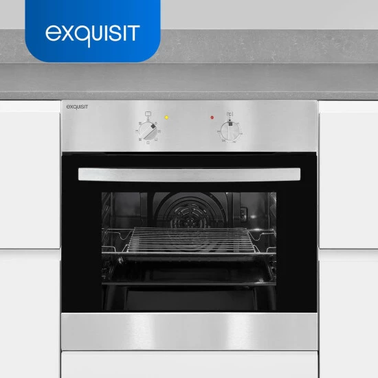 Neu 🤩 Exquisit EBE 555-1.1U Elektro-Einbaubackofen | Grill | Umluft | Ober- / Unterhitze | Inox 🎁 4 Neu 🤩 Exquisit EBE 555-1.1U Elektro-Einbaubackofen | Grill | Umluft | Ober- / Unterhitze | Inox 🎁 – Bild 2