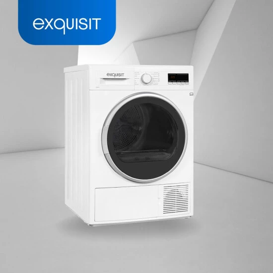 Neu 🎉 Exquisit TWP 802-6 Wärmepumpentrockner | 8 Kg | LED-Display | 14 Programme Inkl. Zeitprogramm | A++ | Weiß 🌟 4 Neu 🎉 Exquisit TWP 802-6 Wärmepumpentrockner | 8 Kg | LED-Display | 14 Programme Inkl. Zeitprogramm | A++ | Weiß 🌟 – Bild 2