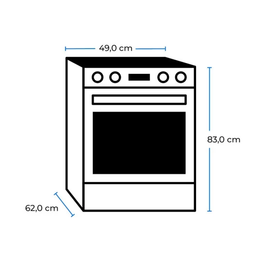 Coupon 😉 Exquisit ECM 8-4 BZ Inox Elektro-Standherd | Glaskeramik | Bräter-/ Zweikreiszone | Ober-/ Unterhitze, Grill | Umluft | Inox 🥰 8 Coupon 😉 Exquisit ECM 8-4 BZ Inox Elektro-Standherd | Glaskeramik | Bräter-/ Zweikreiszone | Ober-/ Unterhitze, Grill | Umluft | Inox 🥰 – Bild 6