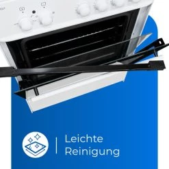 Besorgen ✨ Exquisit EH 10.6-4 Elektro-Standherd | Ober-/ Unterhitze | Blitzkochplatte | Weiß 💯 -Exquisit Verkaufsladen unnamed file 545